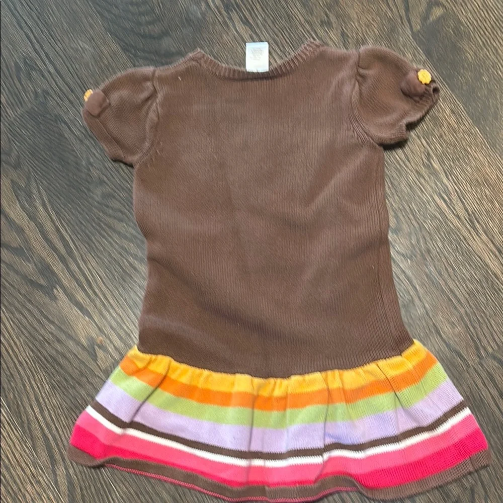 Brown Sunflower Kids Dress Gymboree 4
